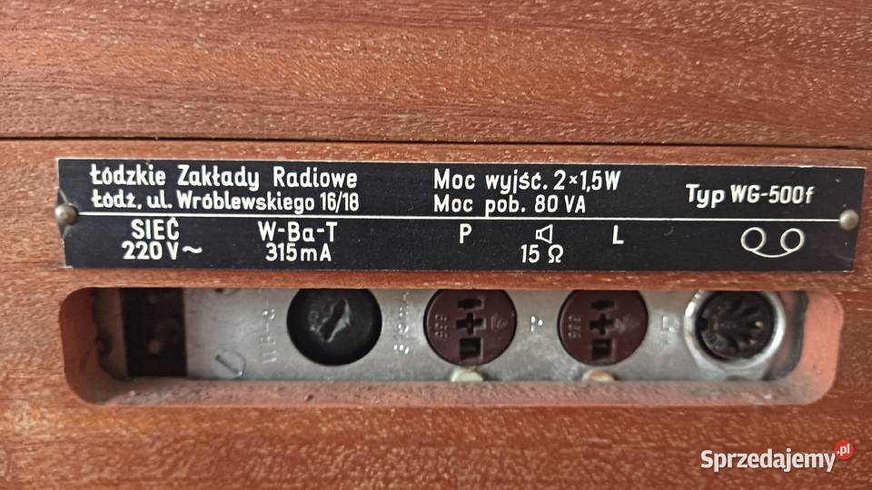 FONICA WG500 F gramofonadapter PRL super stan Wronki
