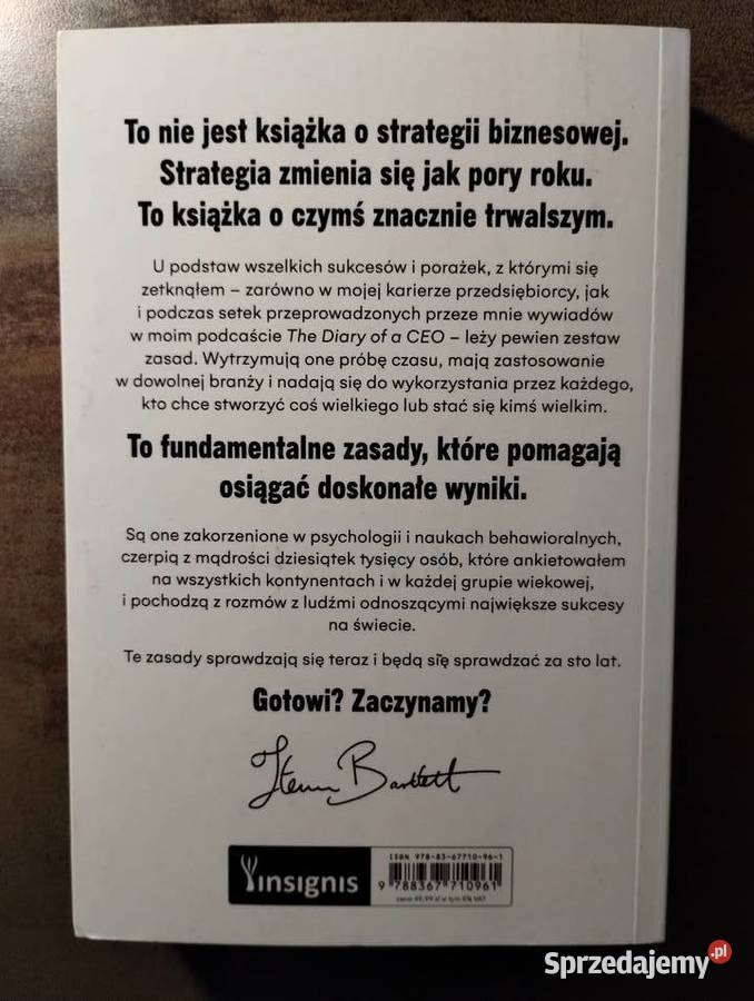 Steven Bartlett The Diary of ceo 33 zasady Giżycko
