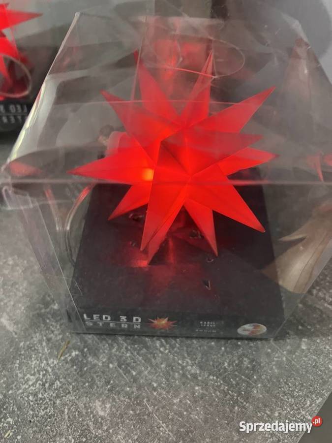 Lampka gwiazda Led 3D Stern żółta 300