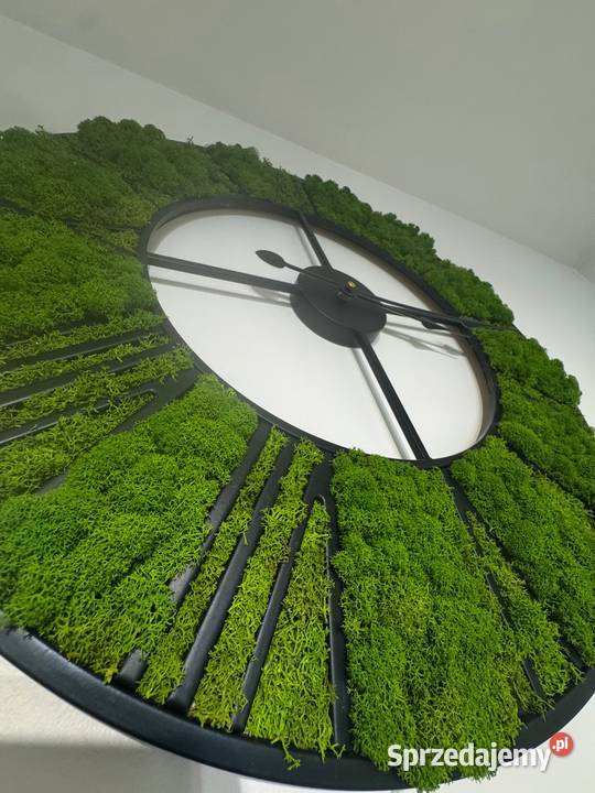 Zegar z mchu loft inny kolor Zegary Warszawa sprzedam