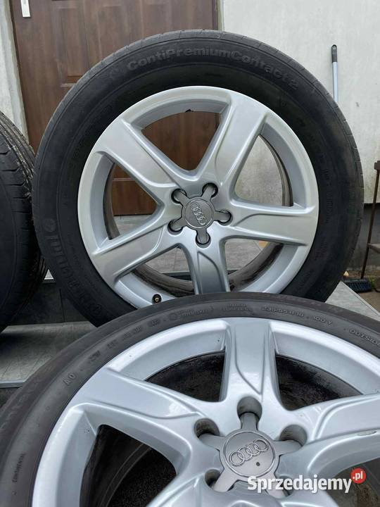Felgi aluminiowe AUDI 18 5x112 opony Continental Pionki