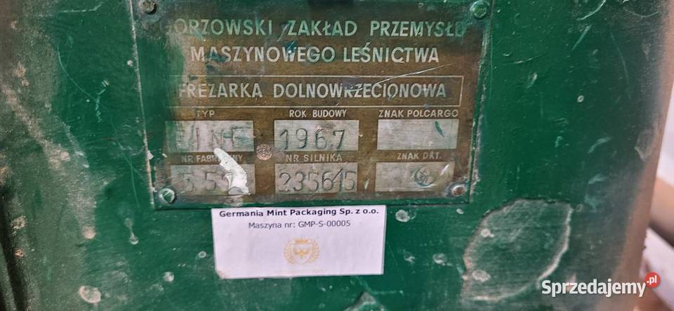 Frezarka dolnowrzecionowa GZPML Gomad Jelenia Góra