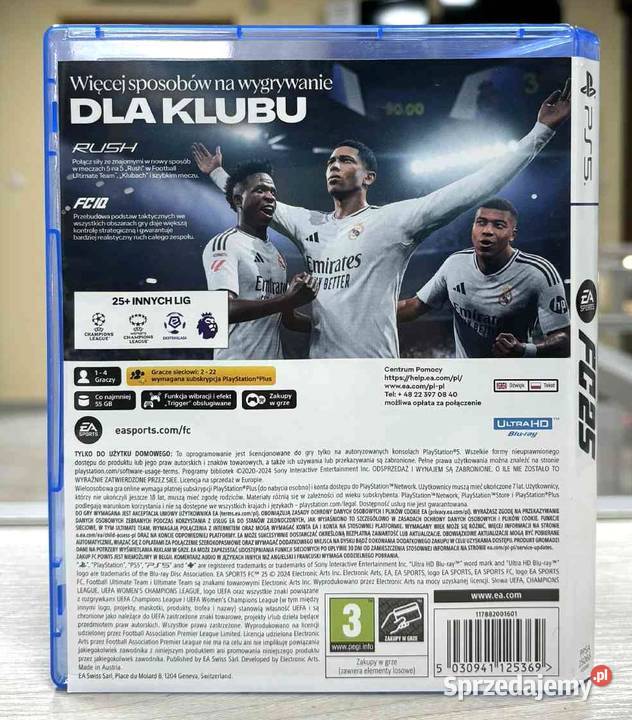 Gra 5 Fc 25 Sony Playstation warmińsko-mazurskie Elbląg