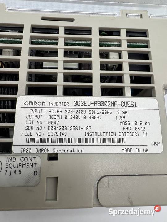 Omron 3G3EVAB002MACUES1 200W Inverter Warszawa