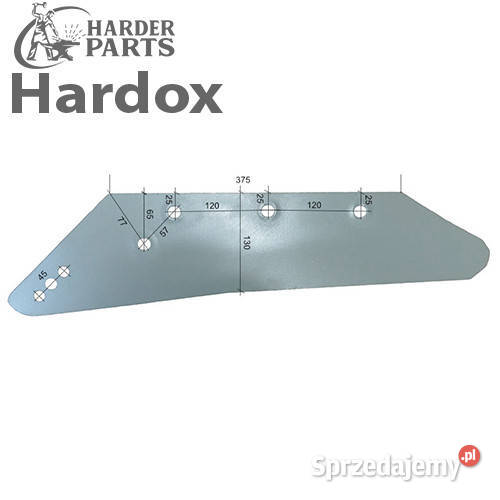 Lemiesz 300hektarów HARDOX 1138399L do pługa