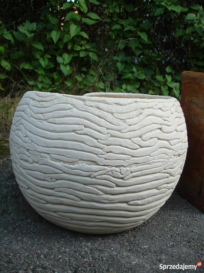 Ceramiczna donicakula ogrodowa 40 mrozoodporna Jelenia Góra