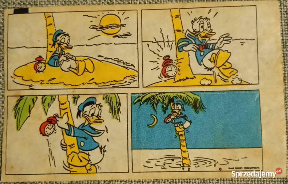 Historyjki z gumy do żucia Donald z lat 90 wielkopolskie