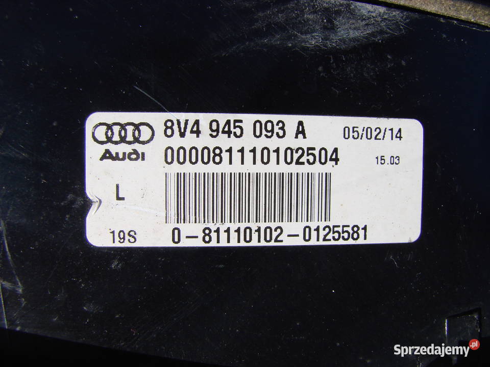 Audi A3 8V sportback lampa tył LED Mielec