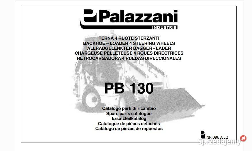 PALAZZANI PB130 katalog cześci zamiennych sprzedam
