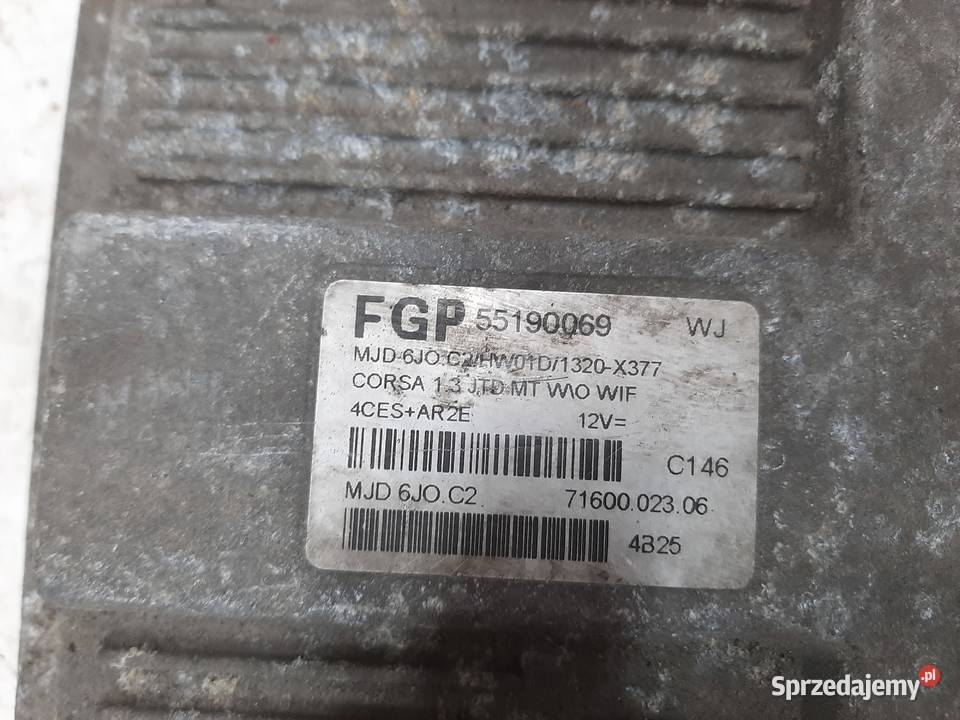 Opel 13 CDTI 55190069 MJD6JOC2 Sterownik Silnika osobowe Ksawerów