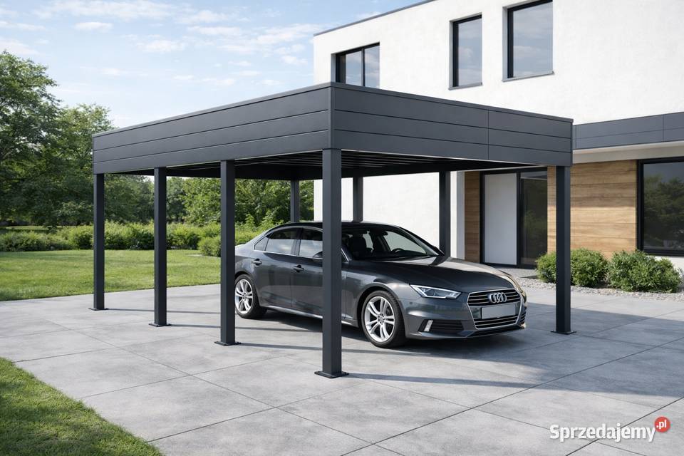 Nowoczesna wiata garażowa CARPORT