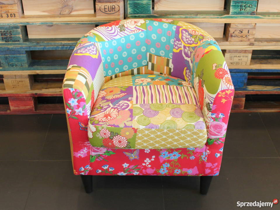 Fotel Patchwork Links Hiszpania UNIKAT Tarnów