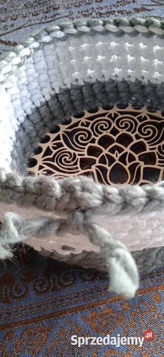 MAŁA PATERKA KOSZYCZEK BIAŁO SZARY Piła