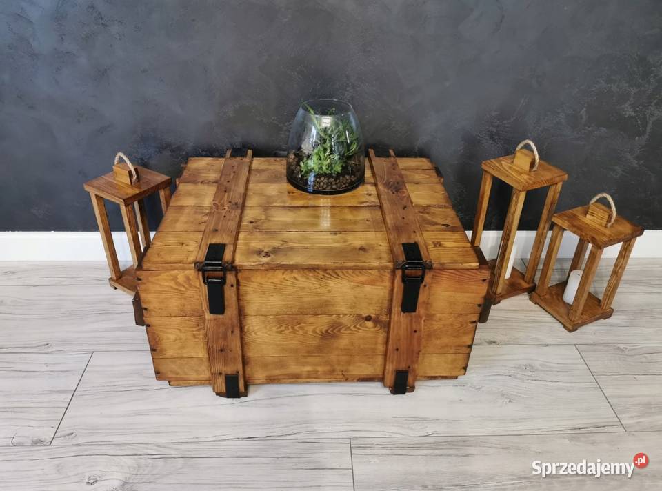 Blat na stół drewniany loft okrągły talerz 70 Tczew