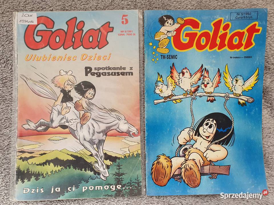 Goliat zestaw 10 komiksów dzieci lata 90te Gdynia
