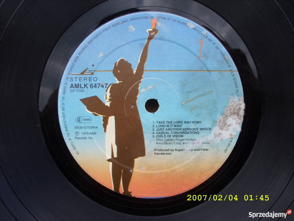 Rock LP SUPERTRAMP BREAKEAST bez okladki Płyty i kasety Wołów