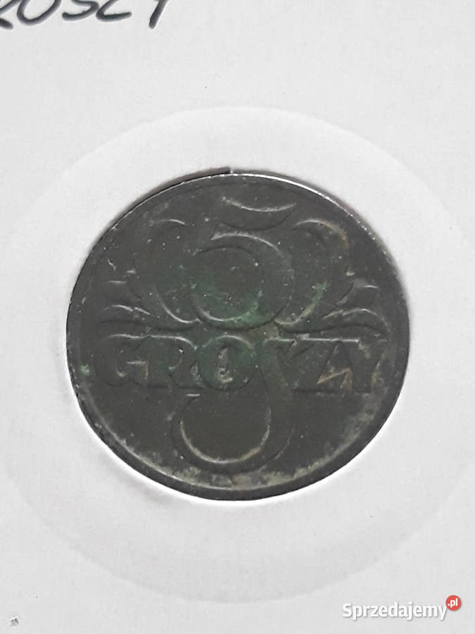 5 Groszy 1928 r super stan Konin sprzedam
