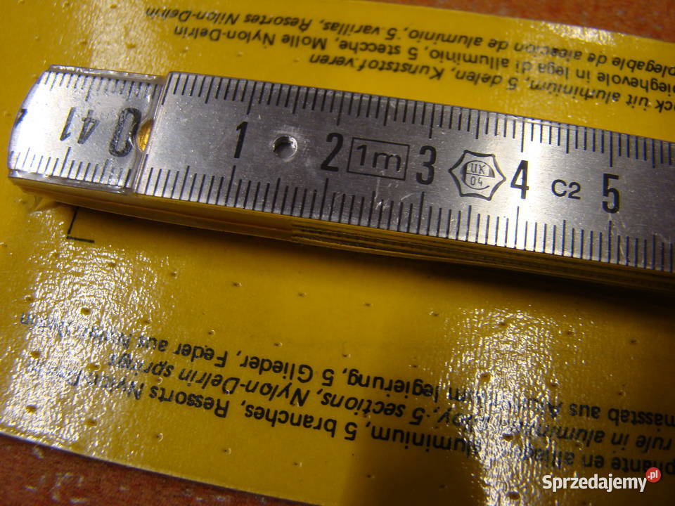 Miara składana duraluminium DURAL STANLEY 1m Ref Bielsko-Biała