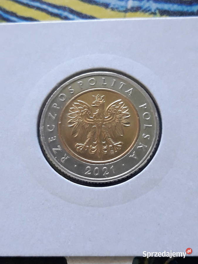 5 złotych 2021 r mennicze wielkopolskie Konin