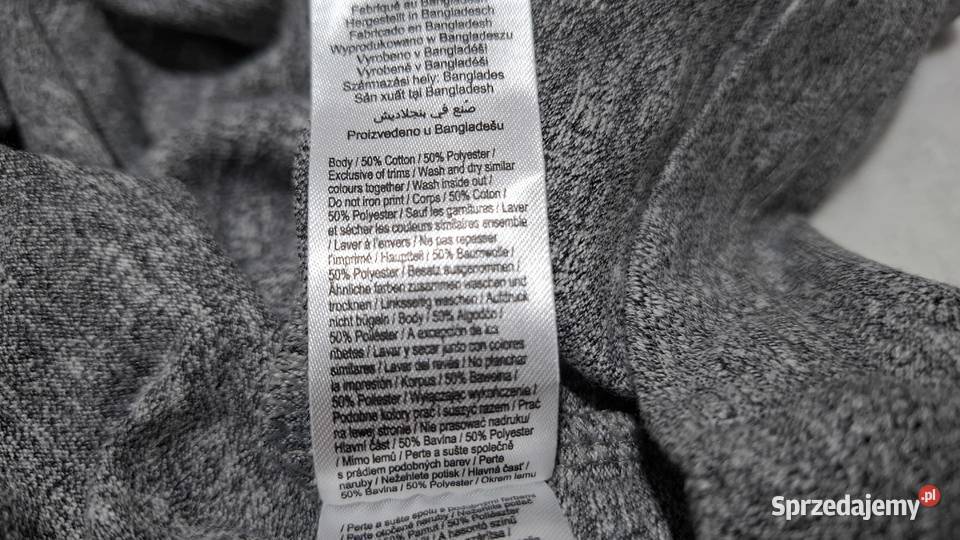 Koszulka krótki rękaw Tshirt FF XL szary melanż Czeladź