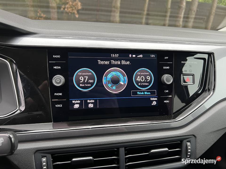 VW POLO VI Highline 2018r 10 TSI 115 Automat DSG komputer pokładowy Ożarowice