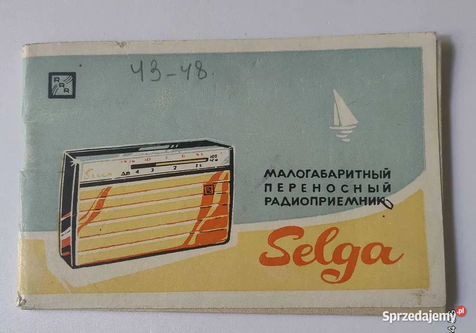 Instrukcja Selga Radio przenośne tranzystor prod Serock sprzedam