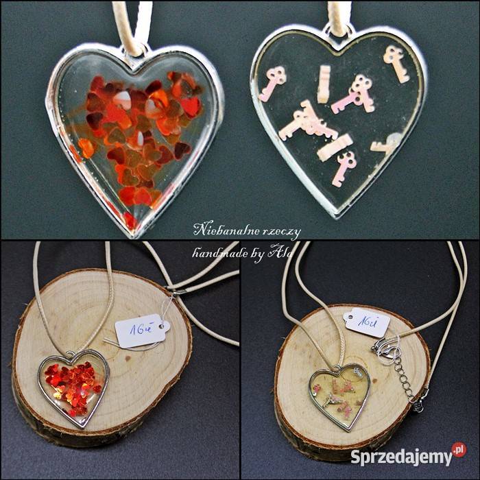 Biżuteria z żywicy wisiorek naszyjnik Kutno