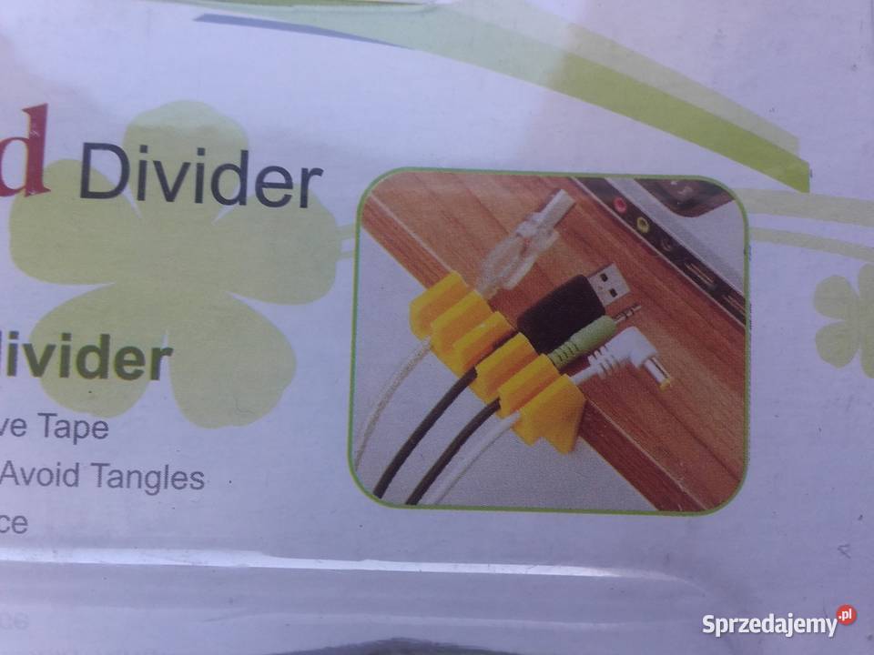 Organizer kabli na biórko Cord Divider czarny Bydgoszcz