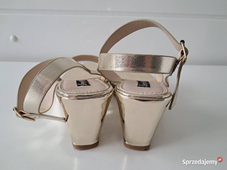 Buty damskie sandały złote Beauty girls do małopolskie Kraków