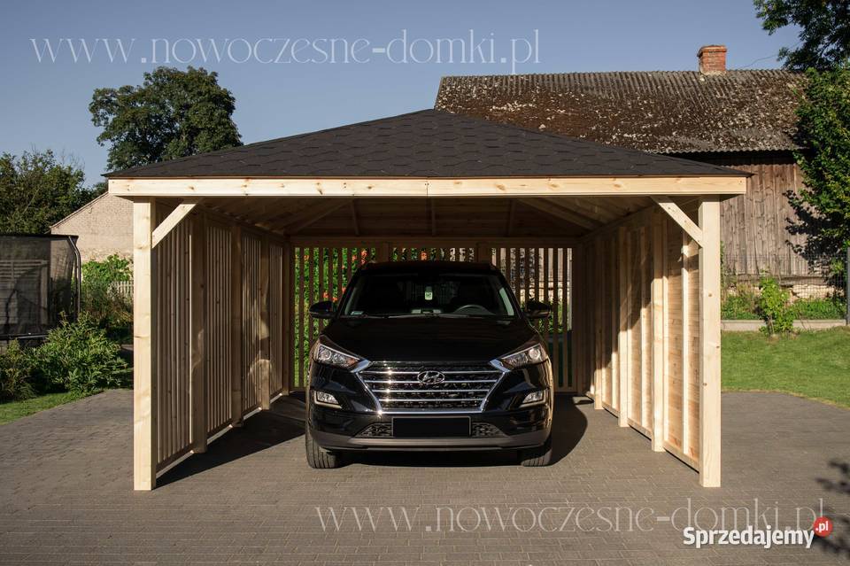 Wiata Samochodowa Drewniana San Ariano 4x6m Altany i wiaty Opole