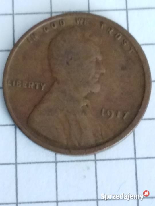 Moneta 1 cent usa Lincoln 1917 sprzedam