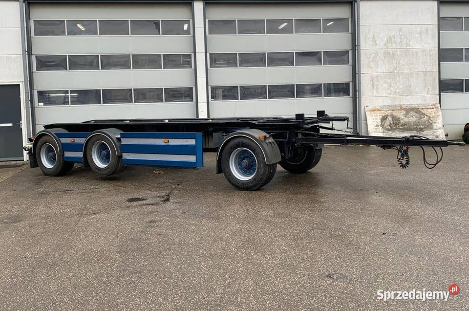 Hakowiec 3 osiowa przyczepa pod kontener Kontenerowe