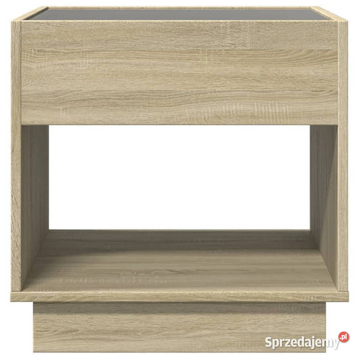 Stolik kawowy z LED Infinity dąb sonoma 50x50x50 Warszawa