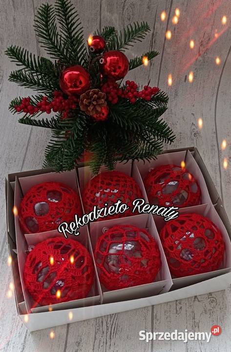 Bombki na szydełku choinkowe święta Boże Wrocław