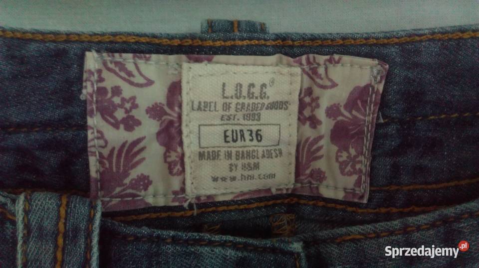 SPODENKI jeans HM LOGG r 3638 damskie NOWE Rozmiar 38(M) Białystok sprzedam