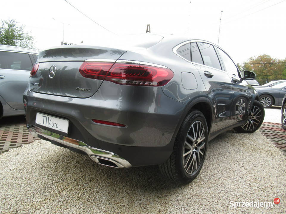 Mercedes GLC 200 BEZSZKODOWY COUPE Salon Polska światła przeciwmgielne Warszawa