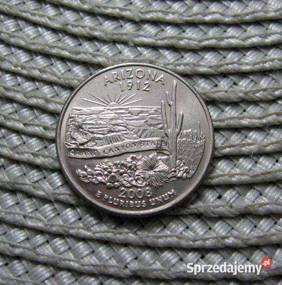 USA 25 Cent 2008r D Stany ARIZONA wielkopolskie sprzedam