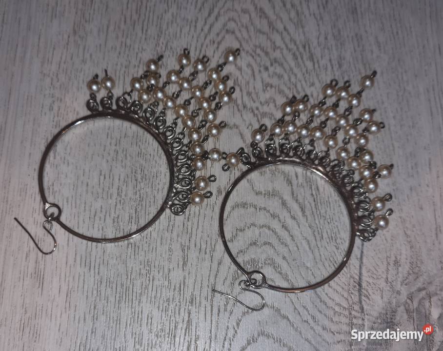 Kolczyki damskie koła perełki Kolczyki Łódź