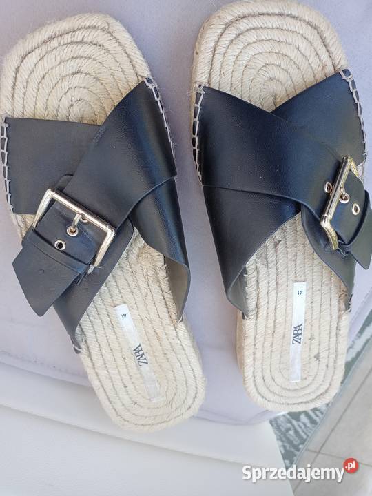 Klapki espadryle Zara damskie Sandały i klapki Poznań