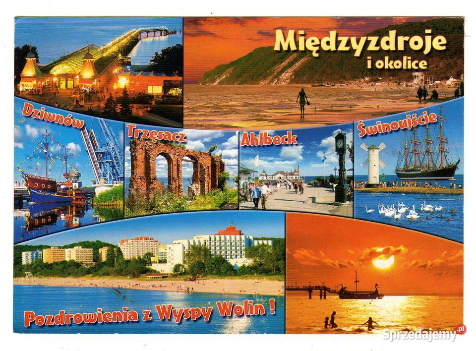 MIĘDZYZDROJE POCZTÓWKA WIELOWIDOKOWA