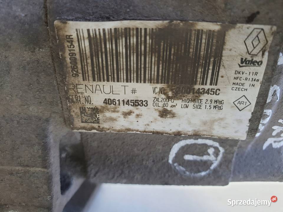 SPRĘŻARKA KLIMATYZACJI Dacia Duster 15 DCi pompa Chełm