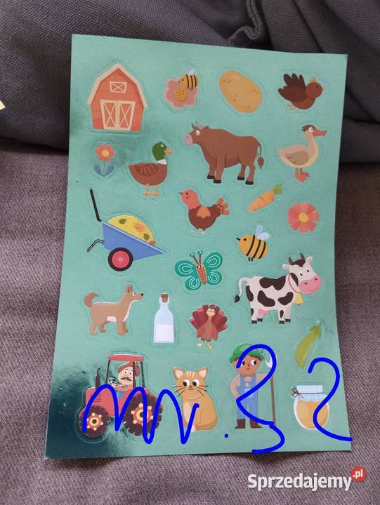 Naklejki zwierzaki numery Siemiatycze sprzedam
