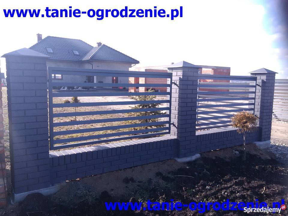 Ala klinkier słupki murki ogrodzenia imitacja Ogrodzenia i bramy wielkopolskie