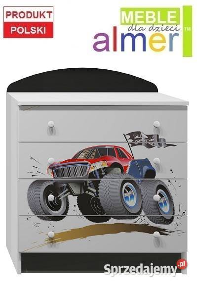 MONSTER TRUCK 20 N1 komoda dziecięca MALOWANA Częstochowa