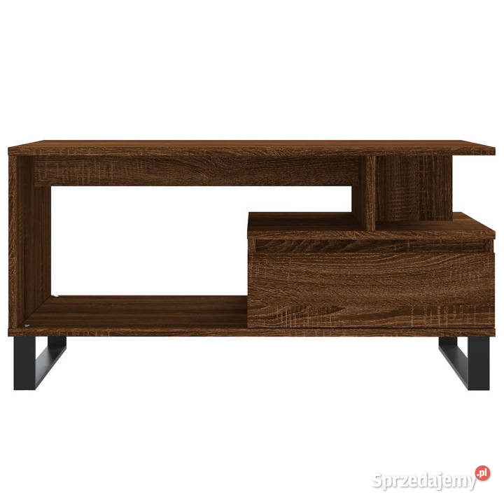 Stolik kawowy brązowy dąb 90x49x45 materiał mazowieckie Warszawa