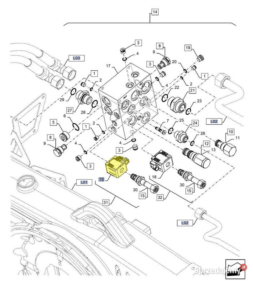 Cewka elektrozaworu Case Holland 84323287 podlaskie Białystok