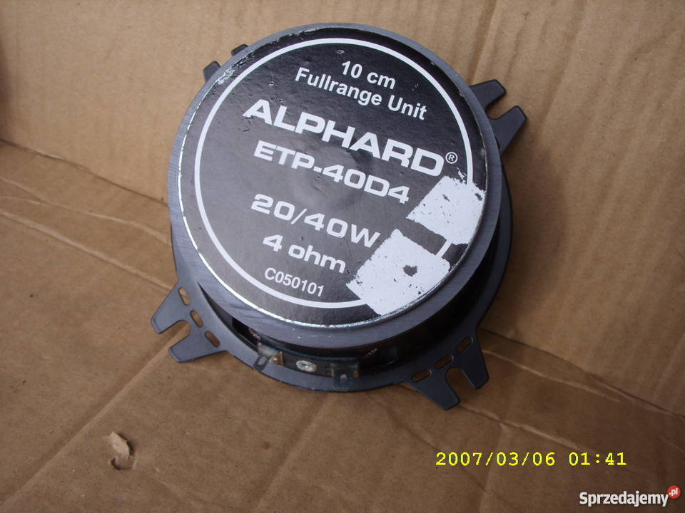 Glosniki ALPHARD ETP40D42040W 4 OMY5 Wołów