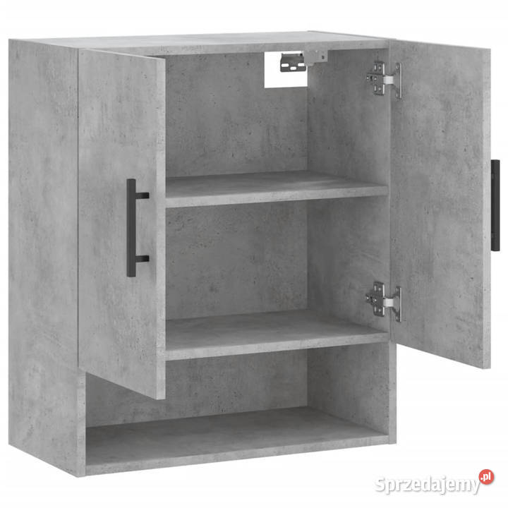 Szafka wisząca szarość betonu 60x31x70 WM829936