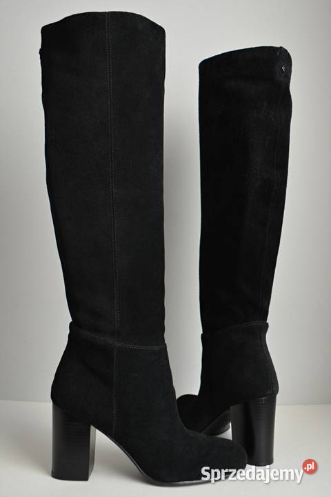 NIEBANALNE zamszowe kozaki Sam Edelman Silas do Białystok