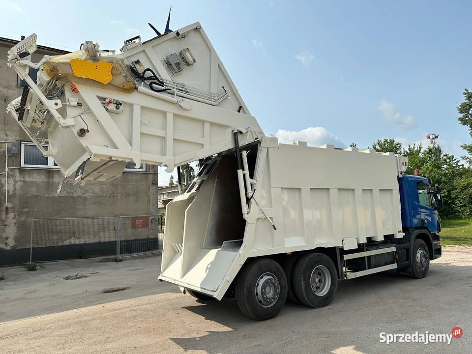 Scania P360 śmieciarka DWIE KOMORY do segregacji Nowiny sprzedam